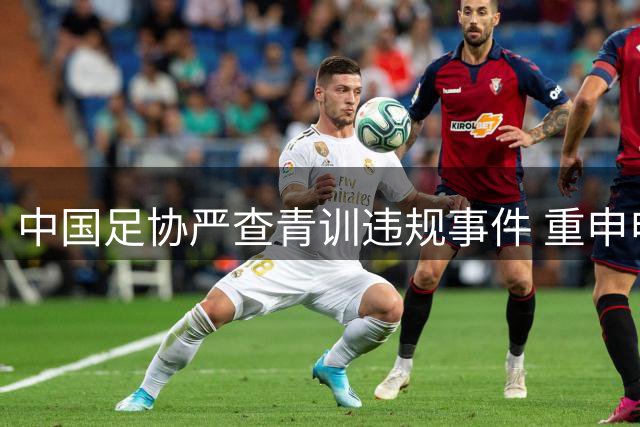 中国足协严查青训违规事件 重申申思祁宏禁业规定
